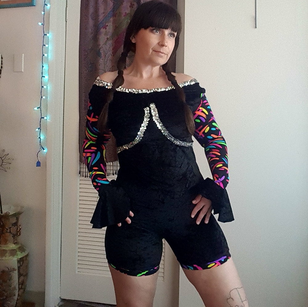Dance✨Festival✨Workout✨Circus✨Sequin Romper